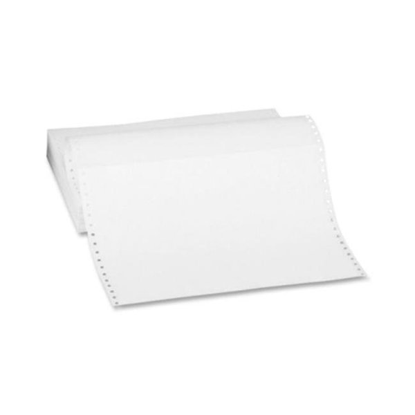 Adorable Supply Corp Prime-Kote P14 9.5 x 5.5 2-Part White-Canary Carbonless Computer Forms With Marginal Perforations Left and Right P14